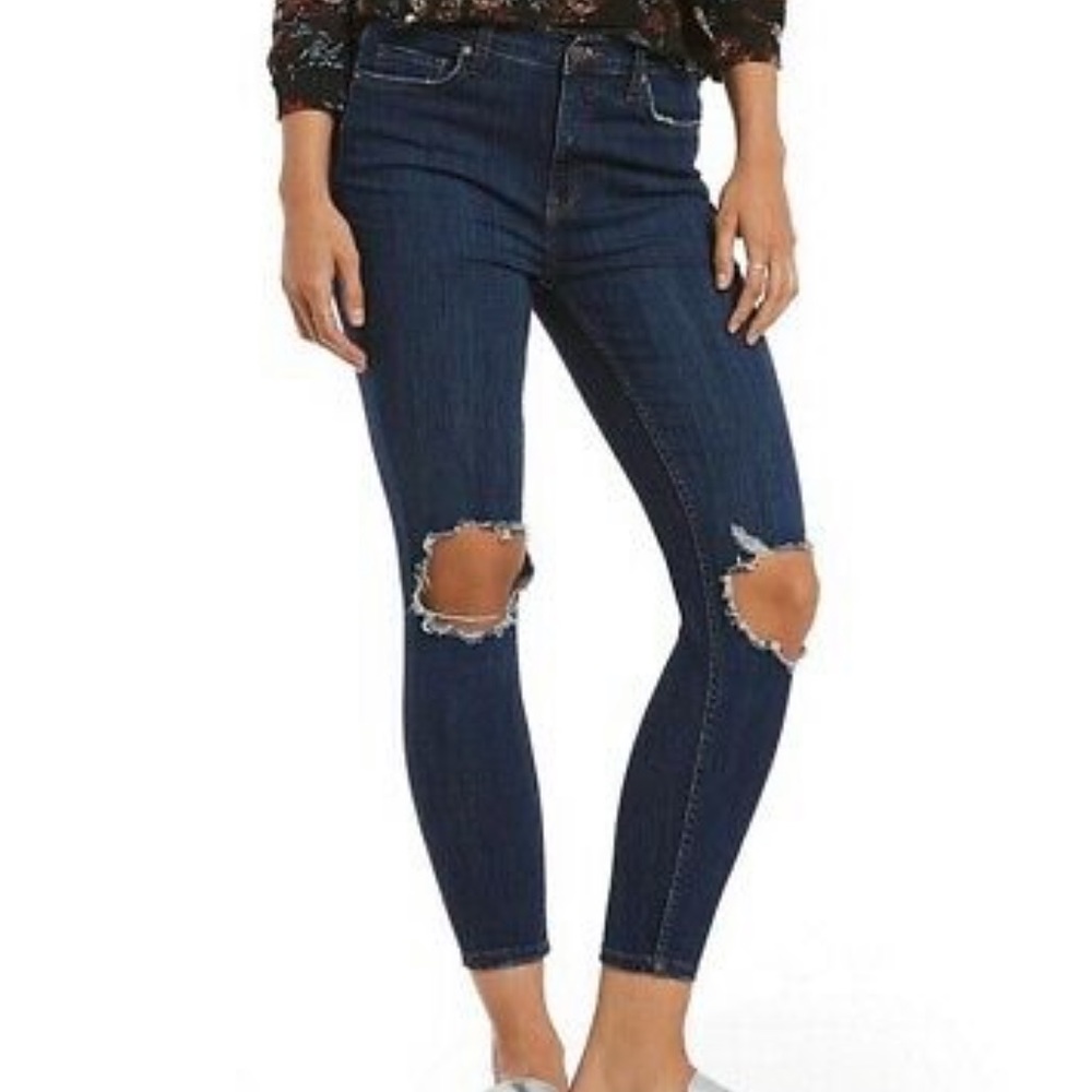 Free People Busted Knee Skinny Jean